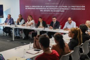 Concluye tercera mesa temática del Parlamento Abierto para fortalecer la protección de personas defensoras de derechos humanos y periodistas en Querétaro