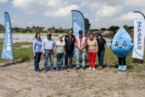 Entrega JAPAM restauración del bordo de regulación en el Ejido de Puerta de Palmillas