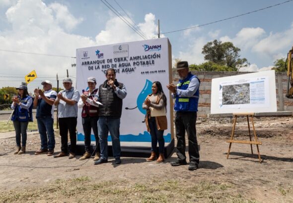 JAPAM y CONAGUA inician la ampliación de la red de agua potable en Ojo de Agua.