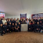 Colocan la primera piedra de la Estación 4 de Bomberos San Juan del Río, «Sra. Paquita Ramos de Vázquez».
