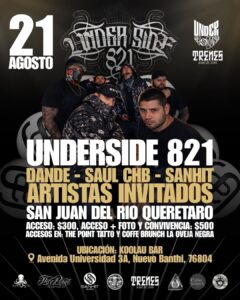 Under Side 821 llegará a San Juan del Río con talento local en una noche dedicada al rap y hip-hop