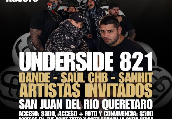 Under Side 821 llegará a San Juan del Río con talento local en una noche dedicada al rap y hip-hop
