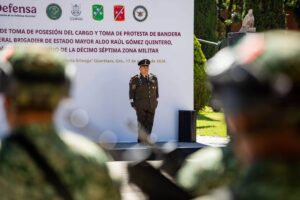 Raúl Aldo Gómez Quintero asume como Comandante Interino de la 17/a. Zona Militar en Querétaro