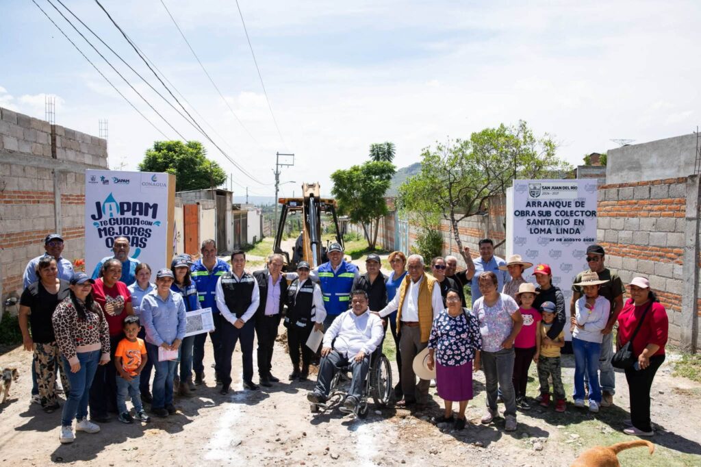 Arranca construcción de colector sanitario en Loma Linda con inversión de 7.8 millones de pesos