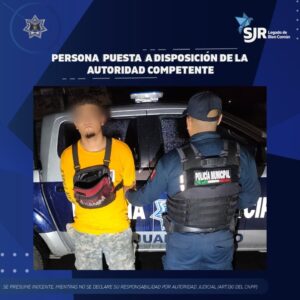 Detienen a hombre por presunto robo a comercio en Cerro Gordo