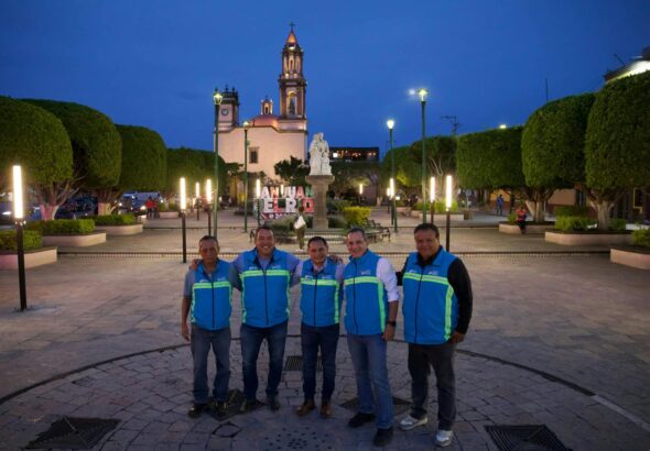 Refuerza Gobierno Municipal alumbrado y seguridad en Centro Histórico de San Juan del Río