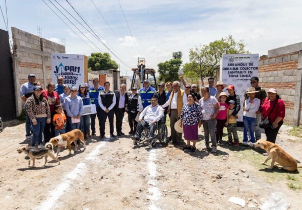 JAPAM y CONAGUA arrancan construcción de subcolector sanitario en Loma Linda