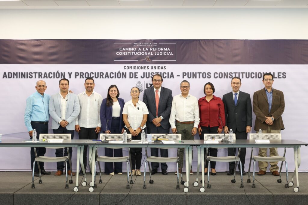 Inician diputados integrantes de las Comisiones Unidas de Administración y Procuración de Justicia y Puntos Constitucionales, análisis de reforma a la Constitución Política del estado