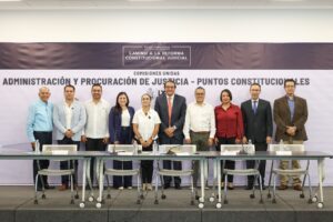 Inician diputados integrantes de las Comisiones Unidas de Administración y Procuración de Justicia y Puntos Constitucionales, análisis de reforma a la Constitución Política del estado