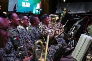 Banda de Música de la XII Región Militar ofrece Concierto Mexicano en San Juan del Río