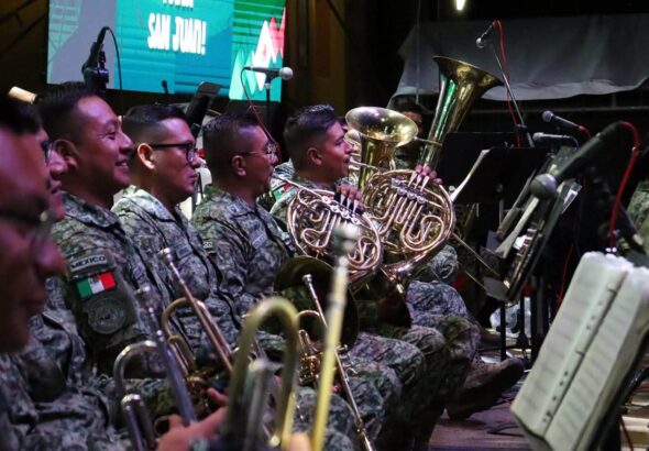 Banda de Música de la XII Región Militar ofrece Concierto Mexicano en San Juan del Río