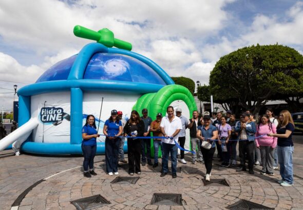 JAPAM presenta Cinedomo para llevar la cultura del agua a todo San Juan del Río