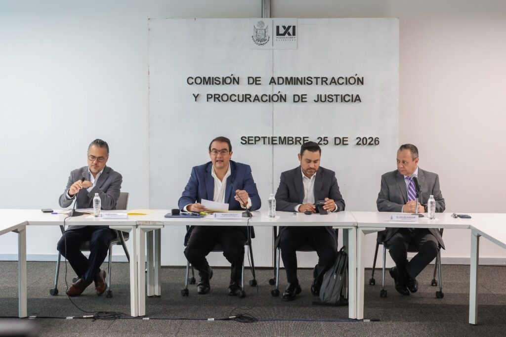 En Comisión de Administración y Procuración de Justicia se presentó para análisis la iniciativa para modificar la denominación del máximo órgano de impartición de justicia en la entidad, como Supremo Tribunal de Justicia del Estado de Querétaro