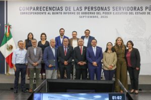Los secretarios de Obras Públicas y de la Contraloría del estado comparecieron en la LXI Legislatura