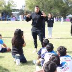 CARLOS SALCIDO CONVIVE CON JÓVENES FUTBOLISTAS EN SAN JUAN DEL RÍO