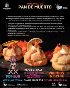Invitan a participar en la Marcha de los Muertos; Concursos de Catrinas, de Disfraces Mexicanos, de Máscaras y Pan de Muerto