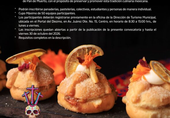 Invitan a participar en la Marcha de los Muertos; Concursos de Catrinas, de Disfraces Mexicanos, de Máscaras y Pan de Muerto